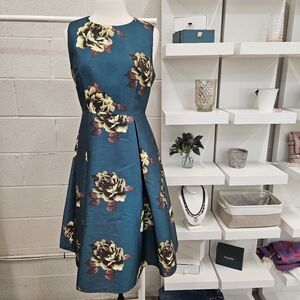 Vintage Cut Floral Dress